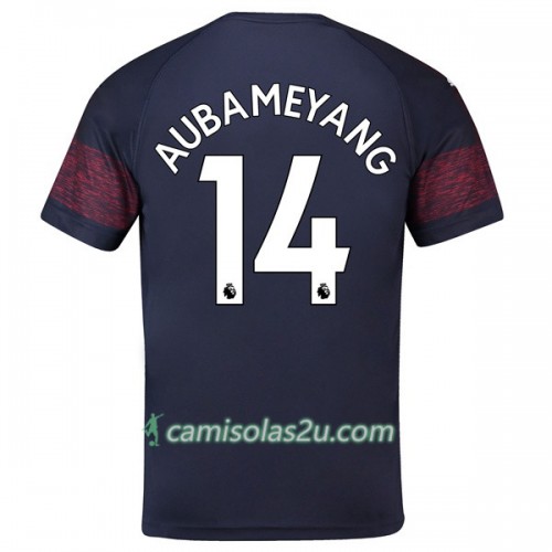 Camisolas de futebol Arsenal Aubameyang 14 Equipamento Alternativa 2018/19 Manga Curta Camisolas de futebol Arsenal Aubameyang 14 Equipamento Alternativa 2018/19 Manga Curta